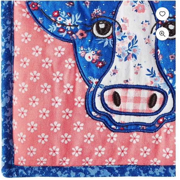 The Pioneer Woman Quilted Animal Trivet, Cow - Picture 4 of 4
